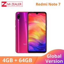 Load image into Gallery viewer, Global Version White Xiaomi Redmi Note 7 4GB RAM 64GB ROM 5V 2A QC charge Mobile Phone Snapdragon 660 4000mah 48MP Xiomi Camera