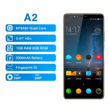 Load image into Gallery viewer, Elephone A2 5.47 Inch 18:9 Full Screen Mobile Phone  Android 8.1 MT6580 Quad Core Side Fingerprints Global Smartphone
