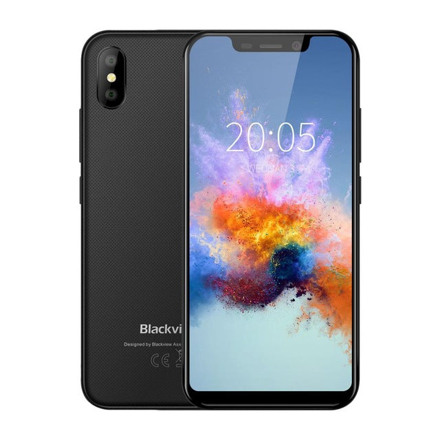 Blackview A30 5.5inch 19:9 Full Screen Smartphone MTK6580A Quad Core 3G Face ID Mobile Phone 2GB+16GB Android 8.1 Dual SIM